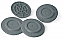 Fiamma Plates set of 4 x Jack Pads in grey plastic