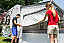 Integral roll up curtain for side window