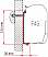 Bracket set for Fiamma F45 awning on flat wall installation