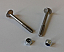 Pair of M5 x 45mm carriage bolts with Nyloc nuts