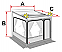 Caravanstore ZIP Privacy Room Dimension Chart