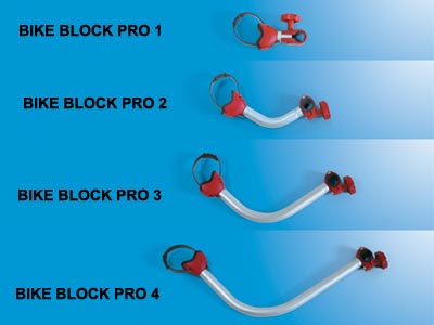 Fiamma Carry-Bike  Bike Block Pro Bike Rack Clamps available in Red or Blue