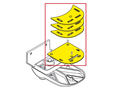 Fiamma Spacer Kit is shown in yellow