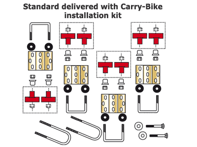 Carry-Bike connection kit delivered as standard