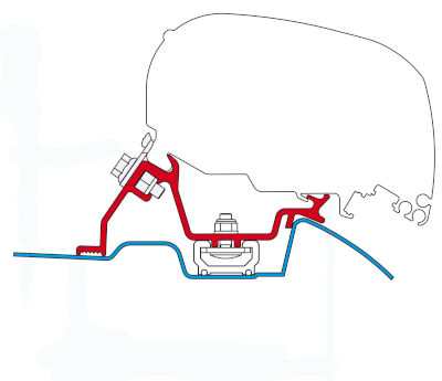 Fiamma Kit F65 / F80 Sprinter with fitted Roof Rail