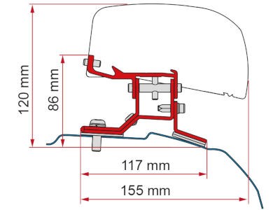 Fiamma Kit F40 - Ford Custom L1 (EU)