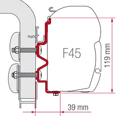 Fiamma Adapter F45 Hymercamp 450