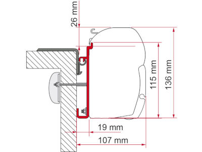 Fiamma Adapter Rapido 350