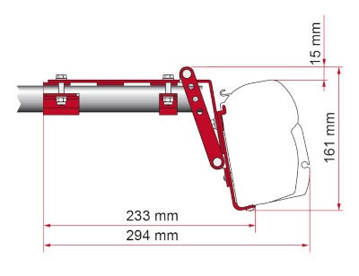 Fiamma Adapter Kit Roof Rail