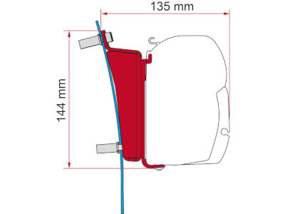 Fiamma F45 Kit Ford Transit H3 LEFT HAND