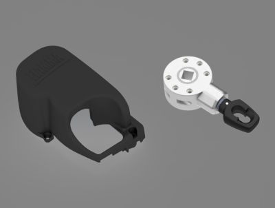 Fiamma F45s Winch & End Cap Kit Deep Black