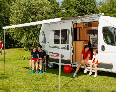 Fiamma F80 S Roof Awning - Polar White Case