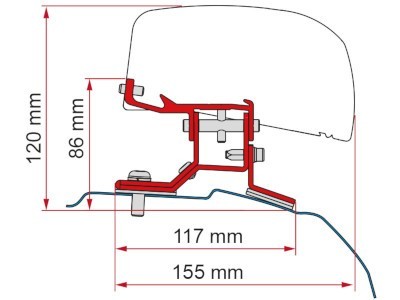 Fiamma Kit F40 - Ford Custom L1