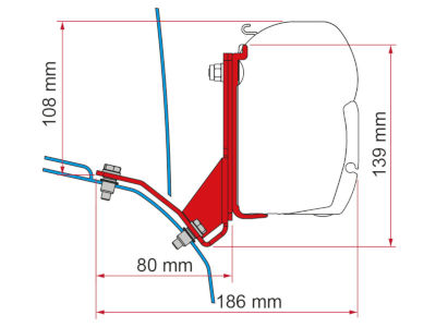 Fiamma Kit F45 Ducato H2 Lift Roof