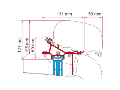 Fiamma Kit F65 / F80 Vw Crafter 17 - Roof Rails Fiamma Kit F65 / F80 Vw Crafter 17 - Roof Rails