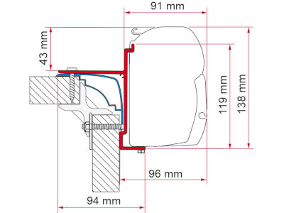 Fiamma Kit F45 Laika Ecovip Burstner Hobby	