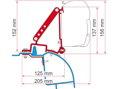 Fiamma Kit Master H2 Opel Movano aft 98
