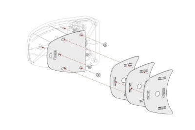 Fiamma Kit Spacer Safe Door - Black Aft 2017