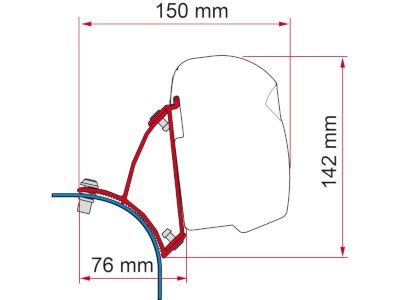 Fiamma Kit VW T5/T6 Lift Roof Deep Black