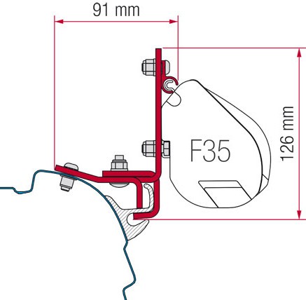 Fiamma F35 Kit Brandrup VW T5