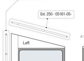 Fiamma Side rafter F45 ZIP Ext 250