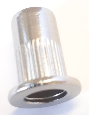 Knurled Flat Rivet Nut - M6 x 14.5MM