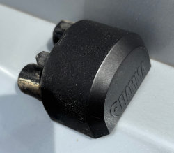 Fiamma Carry-Bike Support Bar End Caps (Black) - Pair