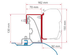 Fiamma Kit Ducato High Roof H2 Roof Rail