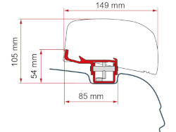 Fiamma Kit F40 Van VW T5 / T6 - RH