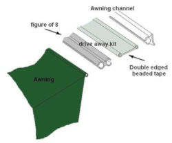 Drive-away Awning Connection Kit XL - 6mm to 4mm