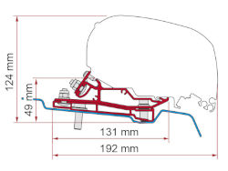 Fiamma Adapter Kit F80 Ford Transit H3 L3