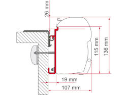 Fiamma Adapter Rapido 350