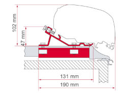 Fiamma Kit F65 / F80 Fixing-Bar