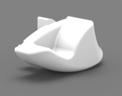 Fiamma F65L Right Hand Pelmet End Cap - White
