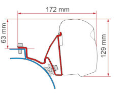 Fiamma Fitting Kit VW T5 / T6 California Deep Black