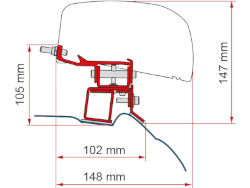 Fiamma Kit F40 Mercedes V Class Aft 2014 - Long