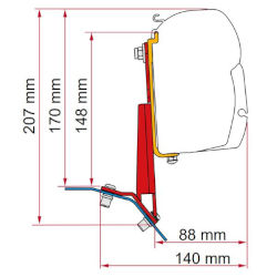 Fiamma Kit F45 & F35 Ford Custom - Right Side