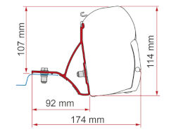 Fiamma Kit F45 Trafic / Vivaro 2015