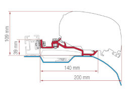 Fiamma Kit F80 Ducato Thule Smart Clamp