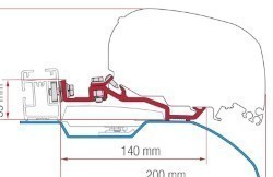 Fiamma Kit F80 Ducato Thule Smart Clamp