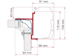 Fiamma Kit F45 Laika Ecovip Burstner Hobby	