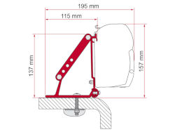 Fiamma Kit Roof Adapter